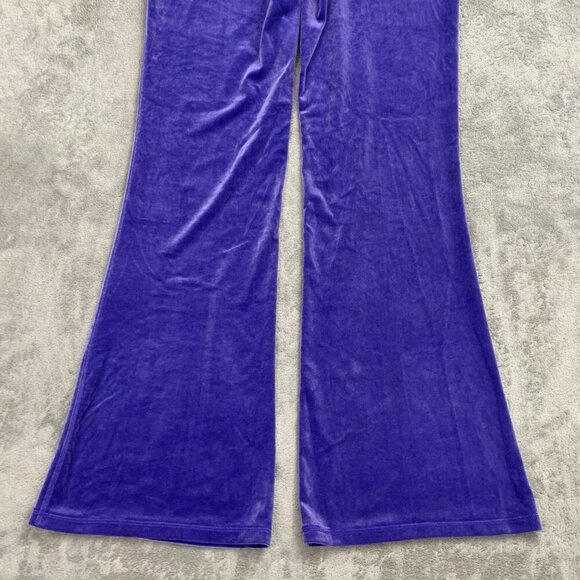Athleta Pants Womens Small Purple Elation Velvet Flare Pull On Athleisure 29” - Picture 12 of 13